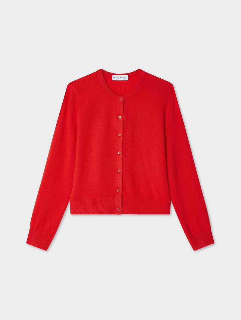Cashmere Crewneck Cardigan