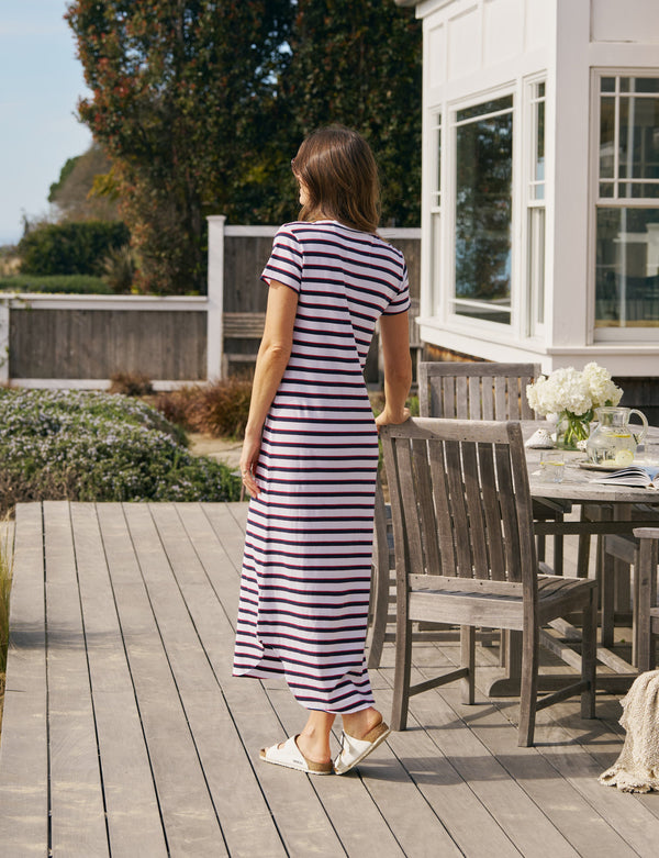 HARPER White with Red and Navy French Stripe, Heritage Jersey