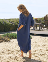 MEGAN Navy, Washed Linen