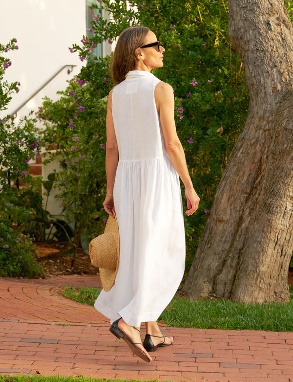 DAPHNE White, Washed Linen