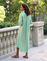 RORY Green Multi Stripe, Italian Classic Linen