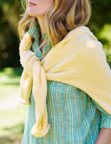MONTECITO SWEATER Daffodil, Pure Italian Cotton