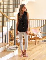 FIONA RUFFLE Black, Famous Denim