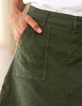 JAMESON SKIRT Hunter Green, Italian Performance Linen