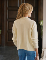 MONTECITO SWEATER Cream, Pure Italian Cotton
