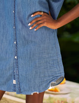 MARY RUFFLE Vintage Stonewashed Indigo, Famous Denim