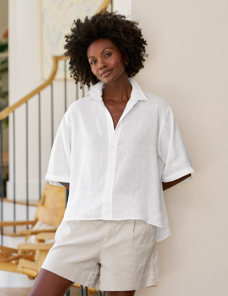 ROSIE White, Italian Classic Linen
