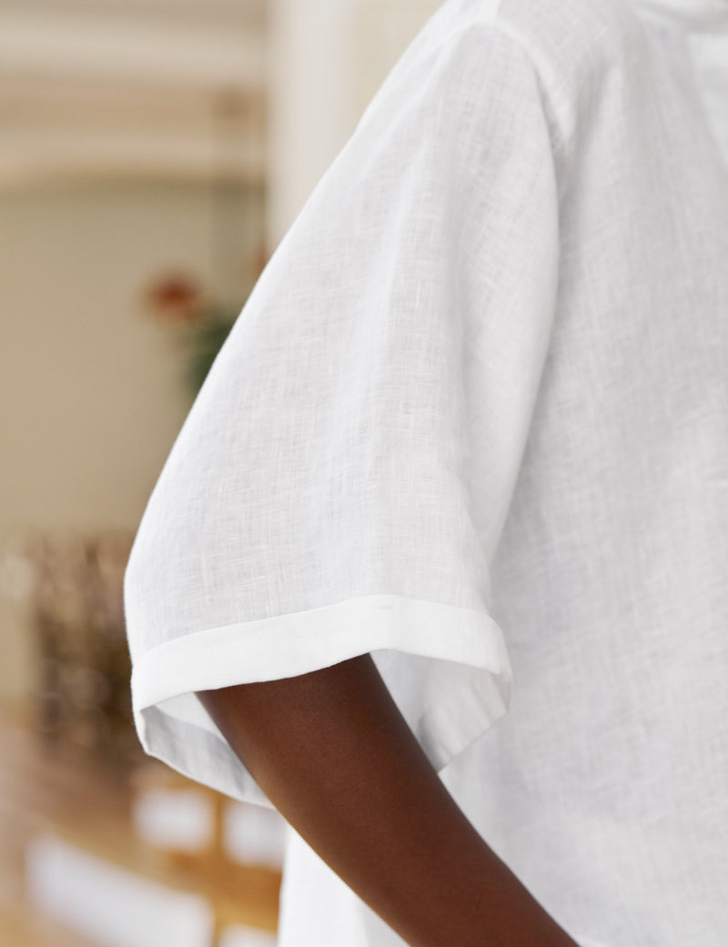 ROSIE White, Italian Classic Linen