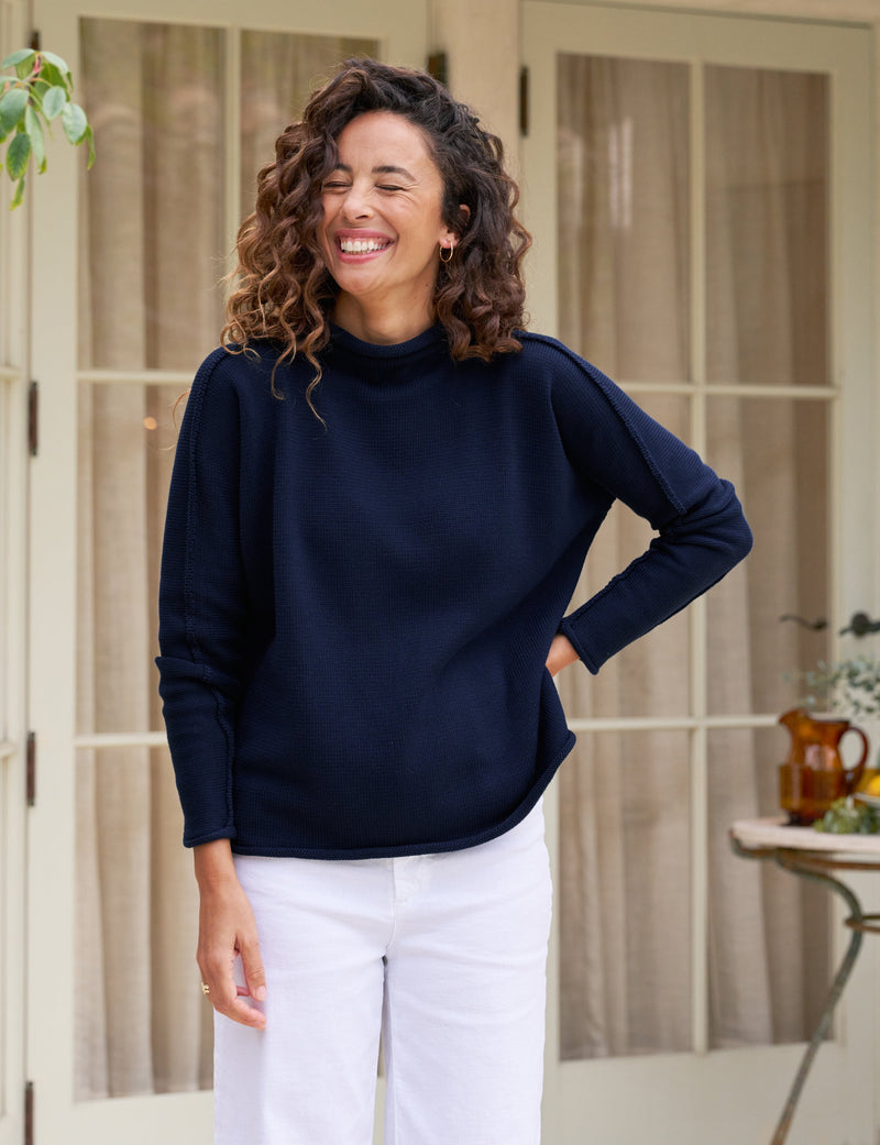 MONTEREY Navy, Pure Italian Cotton