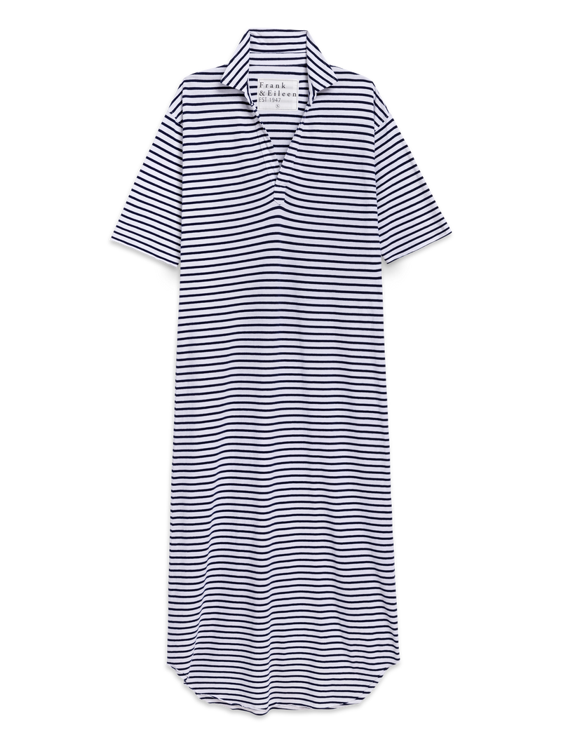 EMMA Navy French Stripe, Heritage Jersey