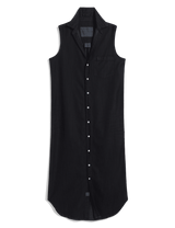 RORY SLEEVELESS Overdye Black Wash, Famous Denim