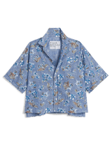 ROSIE Blue Floral, Italian Classic Linen