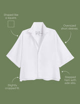 ROSIE White, Italian Classic Linen