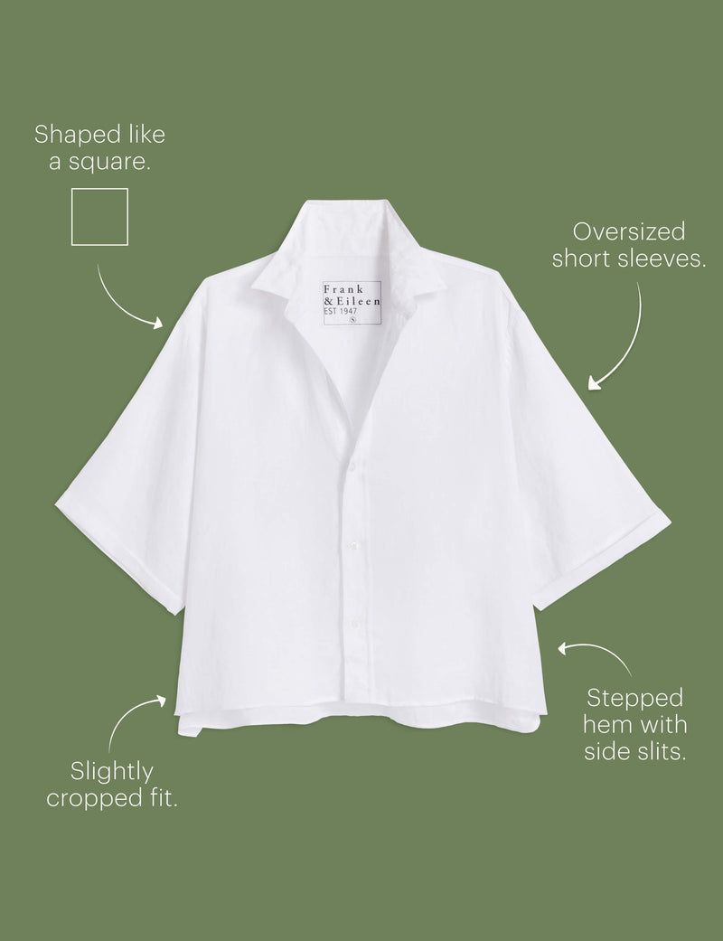 ROSIE White, Italian Classic Linen
