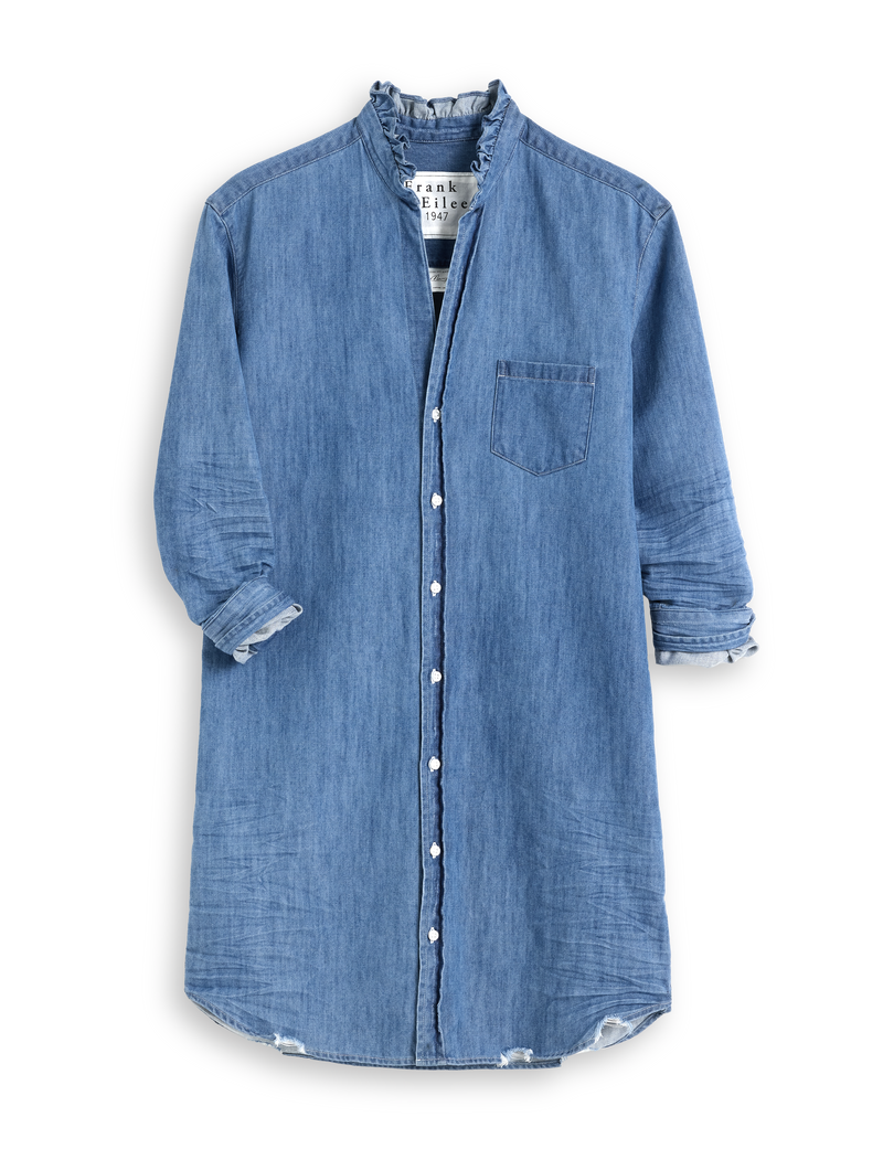 MARY RUFFLE Vintage Stonewashed Indigo, Famous Denim