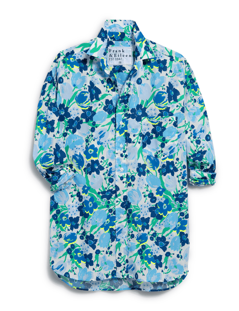 SHIRLEY Multi Blue and White Floral, Made with Liberty Fabric