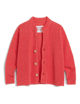 MONTECITO CARDIGAN Lobster, Pure Italian Cotton