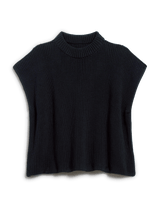 MONTECITO VEST Black, Pure Italian Cotton