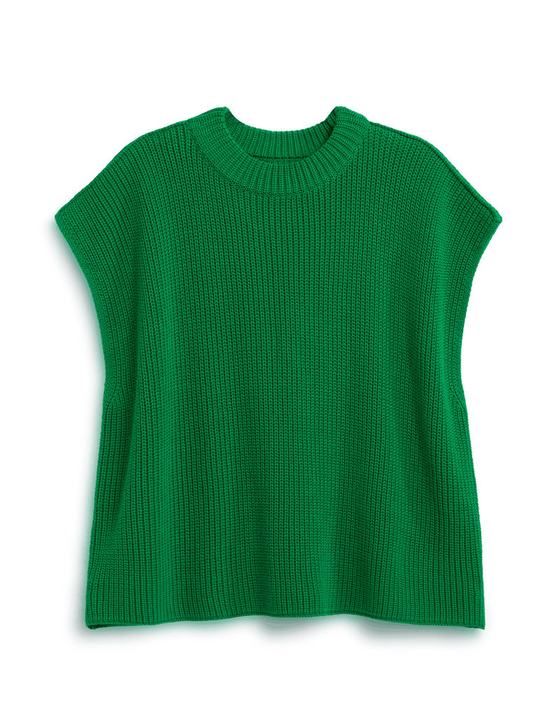 MONTECITO VEST Kelly Green, Pure Italian Cotton